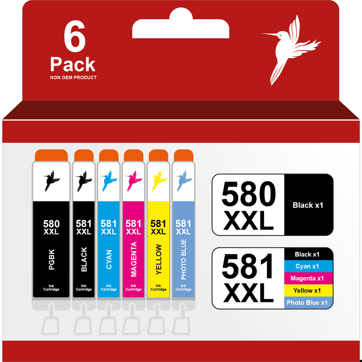 realink PGI-580 / CLI-581 6er-Pack