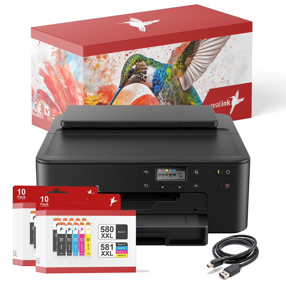 Canon PIXMA TS705a mit realink 20er-Set